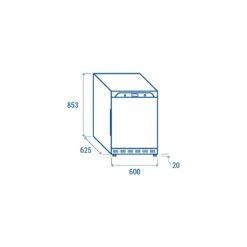 ARMADIO FRIGO 200 Litri Porta In Vetro +0°C/+10°C -BLACK -Macchine del Gusto armadio frigo 200 litri temp 0c10c black 6