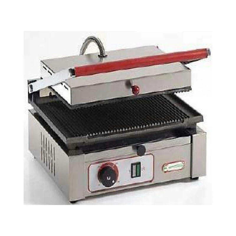 PIASTRA SINGOLA IN GHISA SMALTATA CON COPERCHIO PIASTRA SINGOLA IN GHISA SMALTATA CON COPERCHIO -Macchine del Gusto cenedese tostiera grill piastra singola in ghisa smaltata cenedese