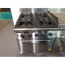 CUCINA A GAS 4 FUOCHI CON FORNO STATICO Prof 90