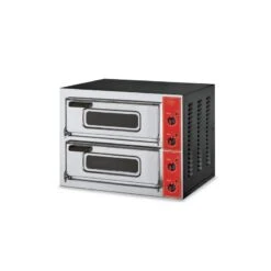 FORNO ELETTRICO PER PIZZA MICRO 500 DOPPIA CAMERA 50x50 E PORTA IN VETRO Fino A 500°C