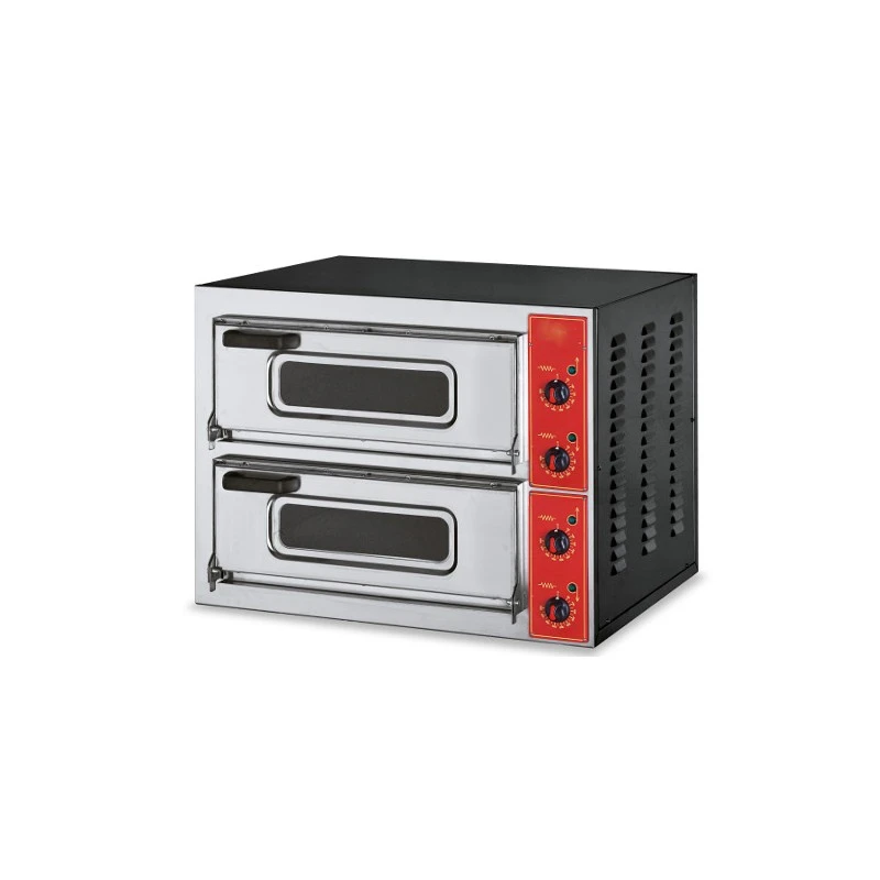 FORNO ELETTRICO PER PIZZA MICRO CAMERA DOPPIA 40x40 E PORTA IN VETRO FORNO ELETTRICO PER PIZZA MICRO CAMERA DOPPIA 40x40 E PORTA IN VETRO -Macchine del Gusto forno elettrico per pizza micro camera doppia e porta in vetro