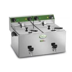 FRIGGITRICE ELETTRICA DOPPIA CON RUBINETTO-FAMA