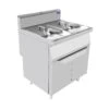 FRIGGITRICE A GAS 2 VASCHE DA 16+16 Litri -Macchine del Gusto friggitrice gas 2 vasche da 16 litri