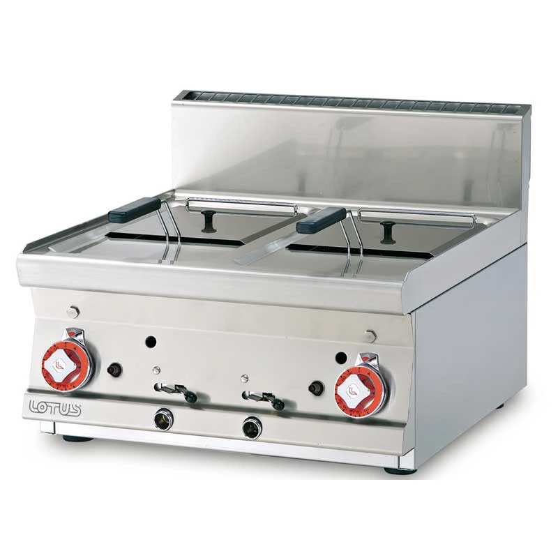FRIGGITRICE A GAS - 8+8 LITRI FRIGGITRICE A GAS - 8+8 LITRI -Macchine del Gusto friggitrice gas 8 8 litri