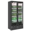 FRIGO A VETRINA NERO BIBITE DOPPIA PORTA 458 Litri 2 FRIGO A VETRINA NERO BIBITE DOPPIA PORTA 458 Litri -Macchine del Gusto frigo vetrina nero doppia porta