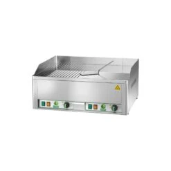 FRY TOP ELETTRICO FIMAR - Piano Doppio Liscio E Rigato In Acciaio Cromato