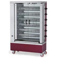 GIRARROSTO PROFESSIONALE A GAS Per 24/30 Polli