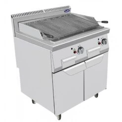 GRIGLIA DOPPIA A GAS CON PIETRA LAVICA E ANTE