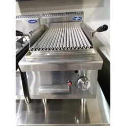 GRIGLIA GRILL DOPPIA A GAS A PIETRA LAVICA DA BANCO -Macchine del Gusto griglia grill doppia a gas a pietra lavica da banco 2