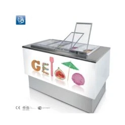 IFI POZZETTI GELATO -VETRINA GELATERIA BANCO A POZZETTI DA 4 A 10 GUSTI