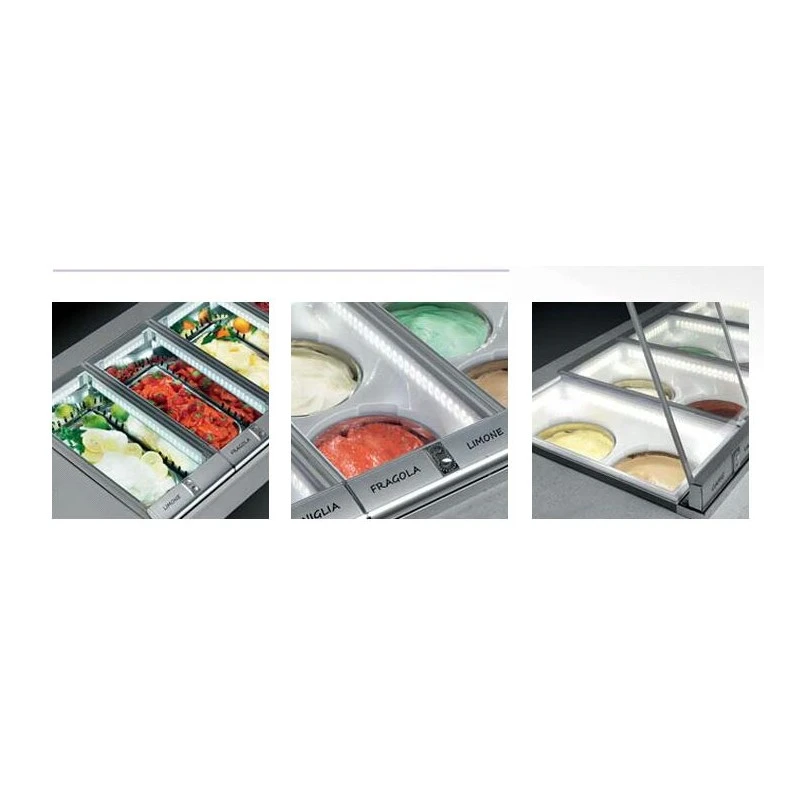 IFI POZZETTI GELATO -VETRINA GELATERIA BANCO A POZZETTI DA 4 A 10 GUSTI IFI POZZETTI GELATO -VETRINA GELATERIA BANCO A POZZETTI DA 4 A 10 GUSTI -Macchine del Gusto ifi vetrina gelateria professionale 4