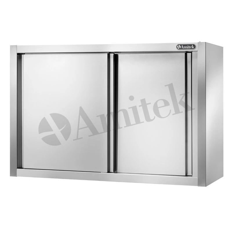 PENSILE IN ACCIAO INOX PORTE SCORREVOLI 2000x400x650h PENSILE IN ACCIAO INOX PORTE SCORREVOLI 2000x400x650h -Macchine del Gusto pensile in acciao inox porte scorrevoli 2000x400x650h 1