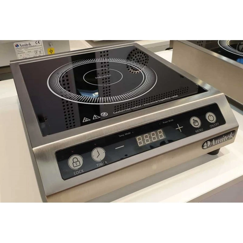 PIASTRA INDUZIONE IN VETROCERAMICA AMITEK PIASTRA INDUZIONE IN VETROCERAMICA AMITEK -Macchine del Gusto piastra induzione amitek rt350pro 1