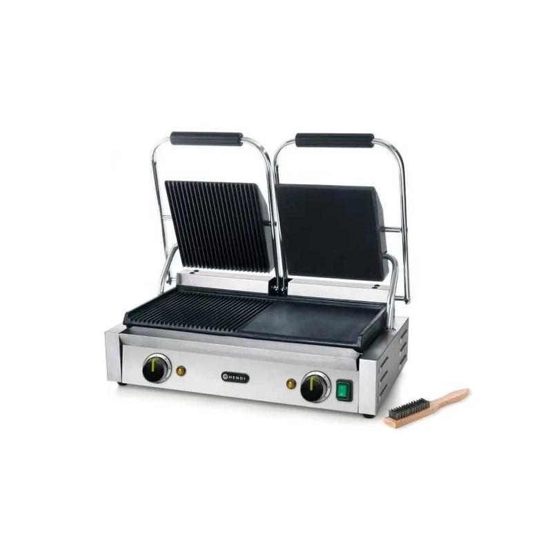 PIASTRA PANINI DOPPIA LISCIA/RIGATA PIASTRA PANINI DOPPIA LISCIA/RIGATA -Macchine del Gusto piastra panini liscia rigata hendi 1