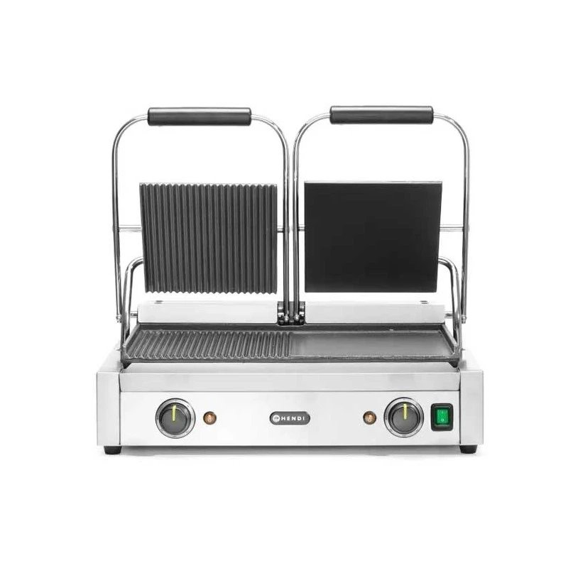 PIASTRA PANINI DOPPIA LISCIA/RIGATA PIASTRA PANINI DOPPIA LISCIA/RIGATA -Macchine del Gusto piastra panini liscia rigata hendi