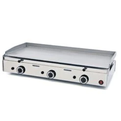 PIASTRA SNACK A GAS IN ACCIAIO 983x395 Mm.