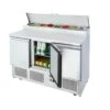 SALADETTE CON PORTACONDIMENTI 7 X GN1/3 - 3 ANTE -Macchine del Gusto saladette con portacondimenti 7 x gn13 3 ante