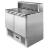 SALADETTE REFRIGERATA CON TOP IN MARMO 5 X GN1/3 -Macchine del Gusto saladette refrigerata con top in marmo 5 x gn13