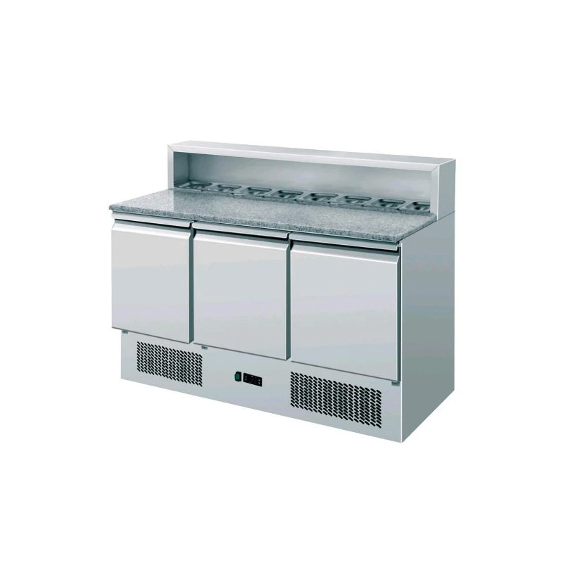 SALADETTE REFRIGERATA STATICA-3 porte - 8 condimenti SALADETTE REFRIGERATA STATICA-3 Porte - 8 Condimenti -Macchine del Gusto saladette refrigerata statica 1