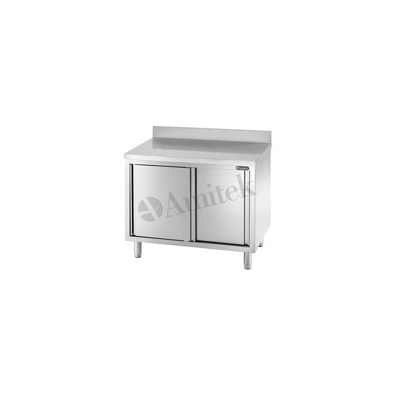 TAVOLO ARMADIO CON PORTE SCORREVOLI 1500x700x850h TAVOLO ARMADIO CON PORTE SCORREVOLI 1500x700x850h -Macchine del Gusto tavolo armadio con porte scorrevoli 1500x700x850h 2