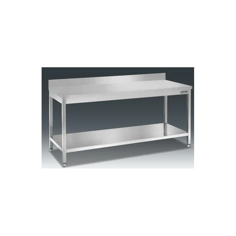 TAVOLO IN ACCIAIO INOX CON TELAIO 120x60x85H TAVOLO IN ACCIAIO INOX CON TELAIO 120x60x85H -Macchine del Gusto tavolo in acciaio inox con telaio