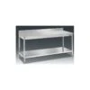 TAVOLO IN ACCIAIO INOX CON TELAIO 140x60x85H
