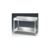 TAVOLO IN ACCIAIO INOX CON TELAIO 120x70x85H 1 TAVOLO IN ACCIAIO INOX CON TELAIO 120x70x85H -Macchine del Gusto tavolo in acciaio inox con telaio 120x70x85h
