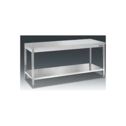 TAVOLO IN ACCIAIO INOX CON TELAIO 160x60x85H
