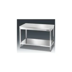 TAVOLO IN ACCIAIO INOX CON TELAIO 200x70x85H
