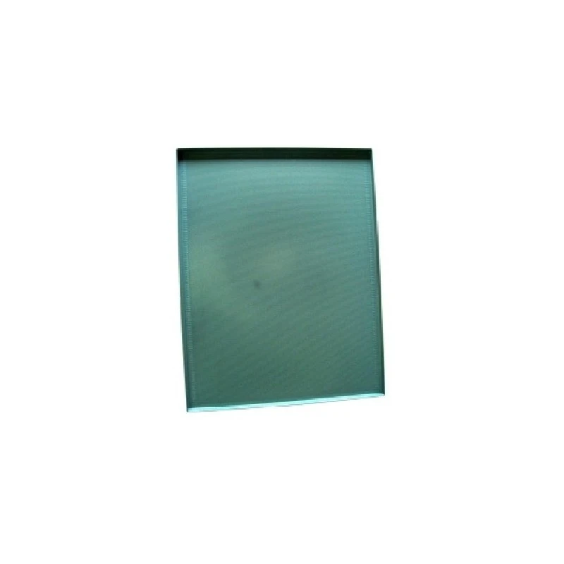 TEGLIE FORATE TEFLONATE PIANE CON BORDO IN PIEGA IN ALLUMINIO SP.15/10 TEGLIE FORATE TEFLONATE PIANE CON BORDO IN PIEGA IN ALLUMINIO SP.15/10 -Macchine del Gusto teglie forate teflonate piane con bordo in piega in alluminio