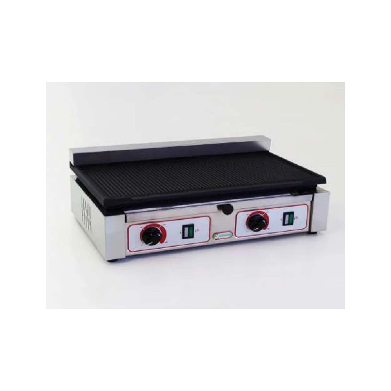 PIASTRA PER PANINI DOPPIA IN GHISA SMALTATA PIASTRA PER PANINI DOPPIA IN GHISA SMALTATA -Macchine del Gusto tostiera grill piastra doppia in ghisa smaltata senza coperchi