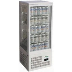 VETRINA ESPOSITIVA VENTILATA 4 LATI 4 GRIGLIE, Da Banco