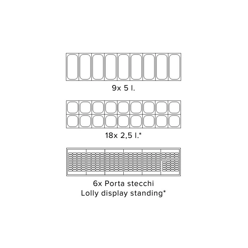VETRINA GELATERIA STATICA - 9 gusti VETRINA GELATERIA STATICA - 9 Gusti -Macchine del Gusto vetrina gelateria mirabella c9g 1