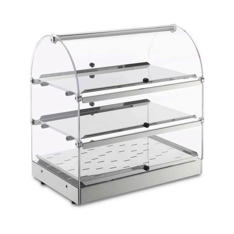 VETRINA NEUTRA 3 PIANI - Lunghezza 50 cm VETRINA NEUTRA 3 PIANI - Lunghezza 50 Cm -Macchine del Gusto vetrina neutra bn53r