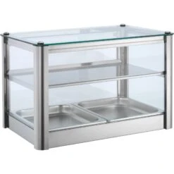 VETRINA NEUTRA 2 PIANI - Lunghezza 57cm