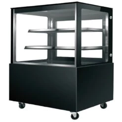 VETRINA REFRIGERATA ESPOSITIVA NERA 470 LITRI