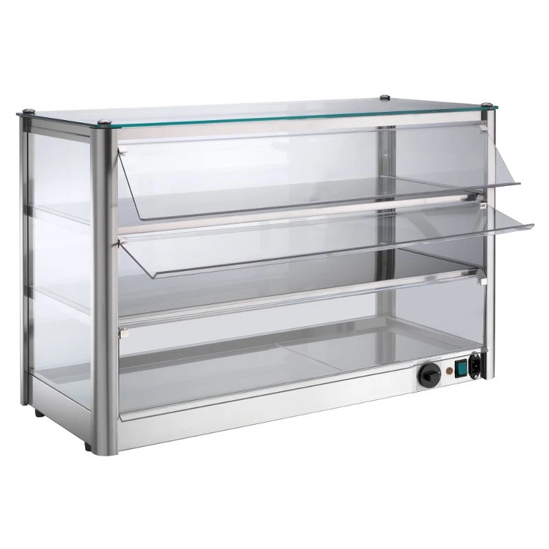 VETRINA RISCALDATA 3 PIANI - Lunghezza 87 cm VETRINA RISCALDATA 3 PIANI - Lunghezza 87 Cm -Macchine del Gusto vetrina riscaldata 3 piani 87 cm