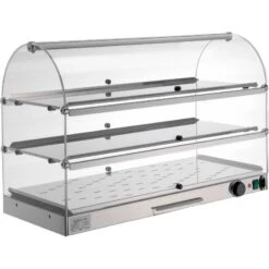 VETRINA RISCALDATA 3 PIANI-Lunghezza 80 Cm